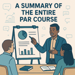 A summary of the entire PAR course – Live Event